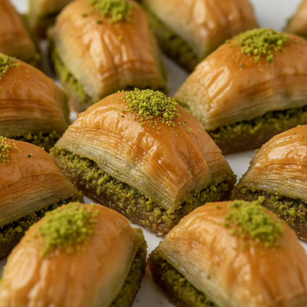 Premium Antep Midye Baklava with Pistachios