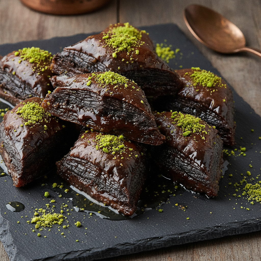 Seyidoglu Chocolate Baklava Pistachios