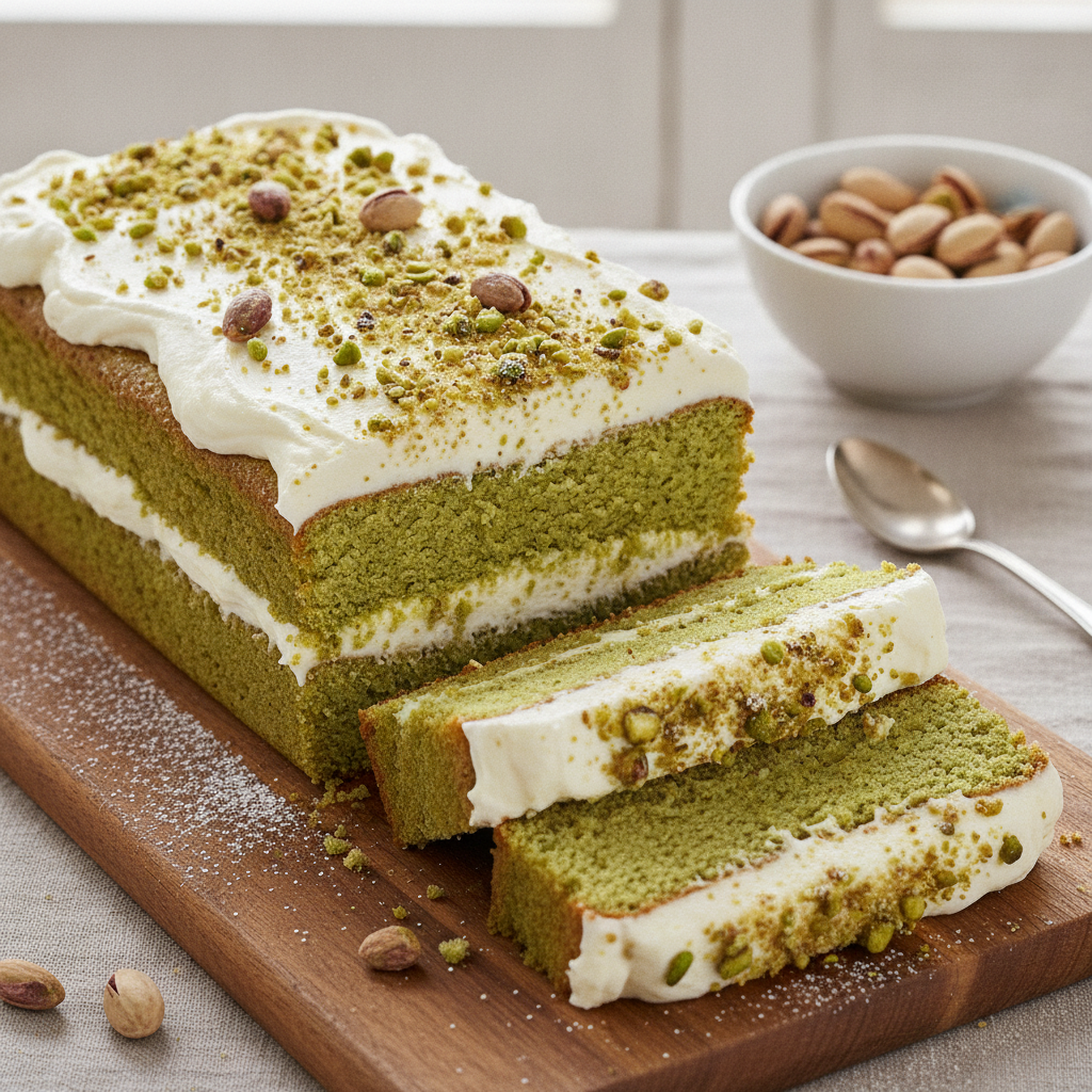 Rectangle Pistachios Cake